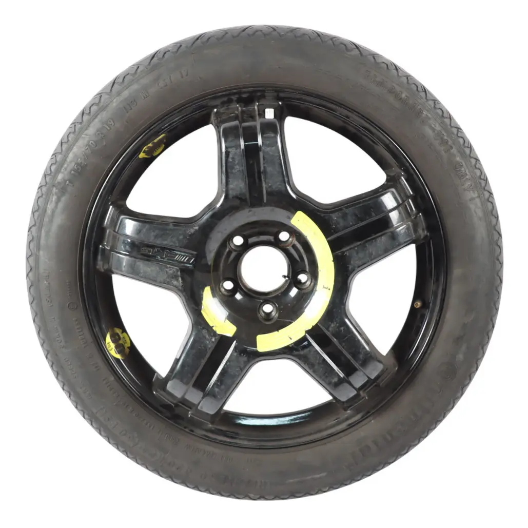 S65 W221 AMG Ruota Scorta R19 Pneumatico Continental 155/70 per Mercedes con numero di parte A2214013002 Mercedes S65 W221 AMG Ruota Scorta R19 Pneumatico Continental 155/70 - SKU A2214013002 - Numero di parte A2214013002