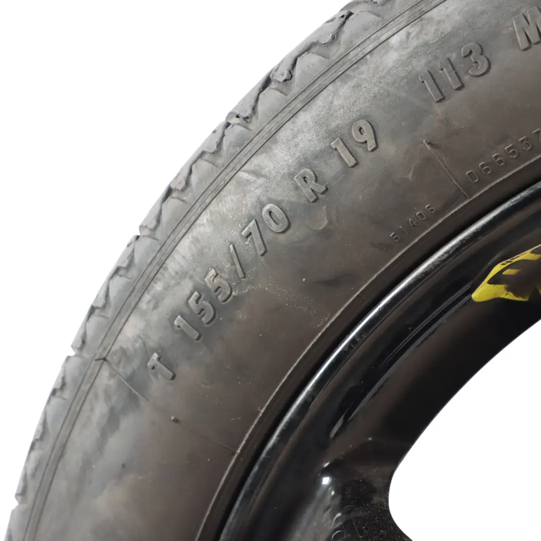 S65 W221 AMG Ruota Scorta R19 Pneumatico Continental 155/70 per Mercedes con numero di parte A2214013002 Mercedes S65 W221 AMG Ruota Scorta R19 Pneumatico Continental 155/70 - SKU A2214013002 - Numero di parte A2214013002