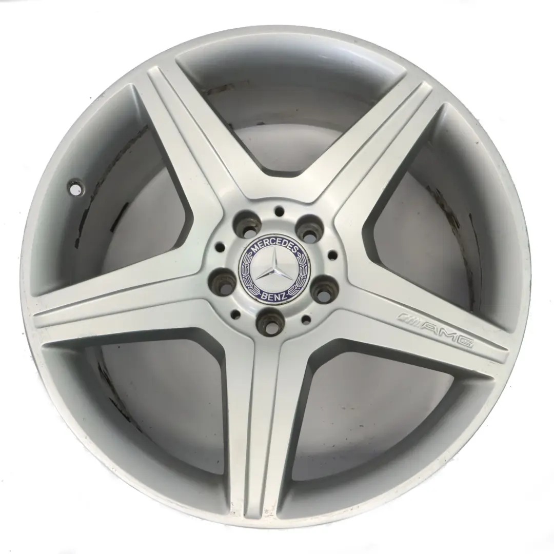 Alloy Wheel Rim 19" 9.5J ET:43 5-Spoke to Mercedes W221 AMG Rear Silver with Part number A2214016102 Mercedes W221 AMG Rear Silver Alloy Wheel Rim 19" 9.5J ET:43 5-Spoke - SKU A2214016102-1 - Part number A2214016102