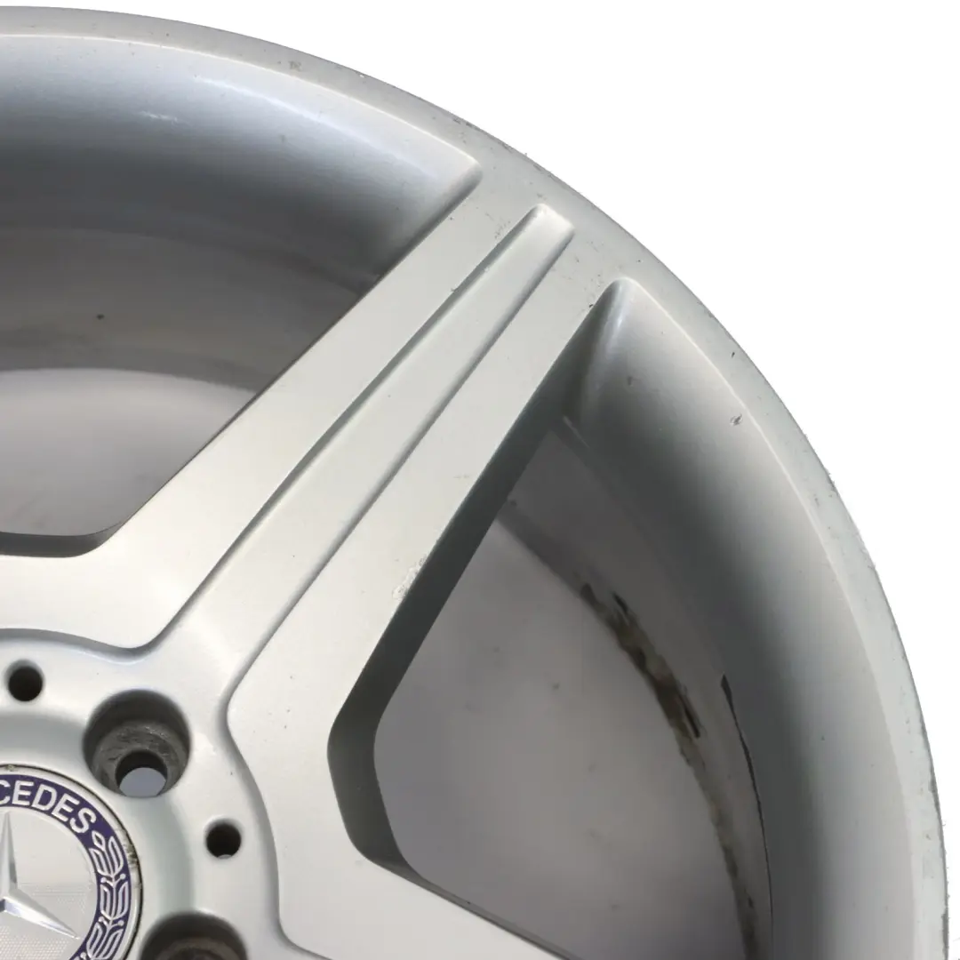 Mercedes W221 AMG cerchio posteriore lega argento 19" 9.5J ET:43 - SKU A2214016102-1 - Numero di parte A2214016102