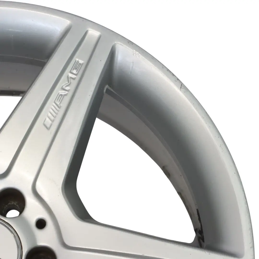Mercedes W221 AMG Front Silver Alloy Wheel Rim 19" 8.5J ET43 5-Spoke A2214016002 - SKU A2214016002-1 - Part number A2214016102