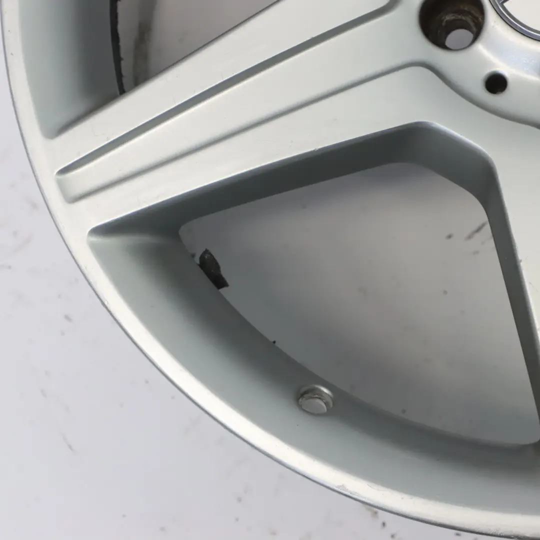 Front Silver Alloy Wheel Rim 19" 8.5J ET43 5-Spoke A2214016002 to Mercedes W221 AMG with Part number A2214016102 Mercedes W221 AMG Front Silver Alloy Wheel Rim 19" 8.5J ET43 5-Spoke A2214016002 - SKU A2214016002-1 - Part number A2214016102