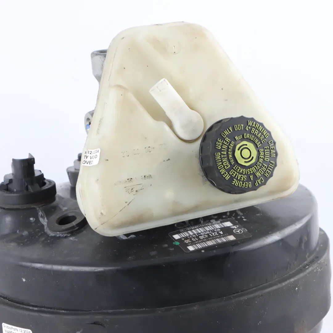 Mercedes W221 Brake Servo Brake Master Cylinder Booster Unit - SKU A2214301930 - Part number A2214301930