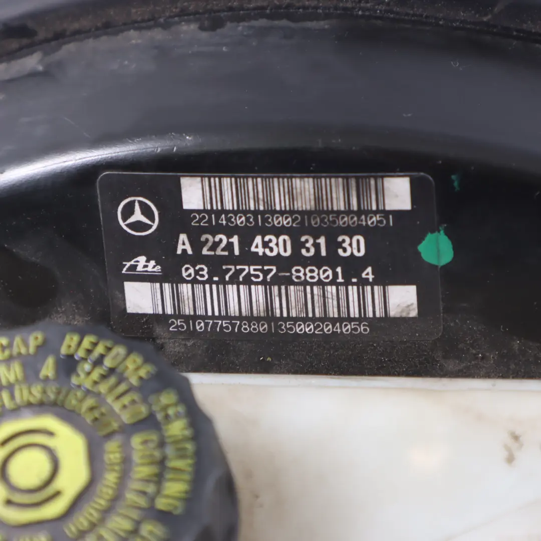 Mercedes W221 Servo Pompa Freno Booster Unità Cilindro Maestro - SKU A2214303630 - Numero di parte A2214303630