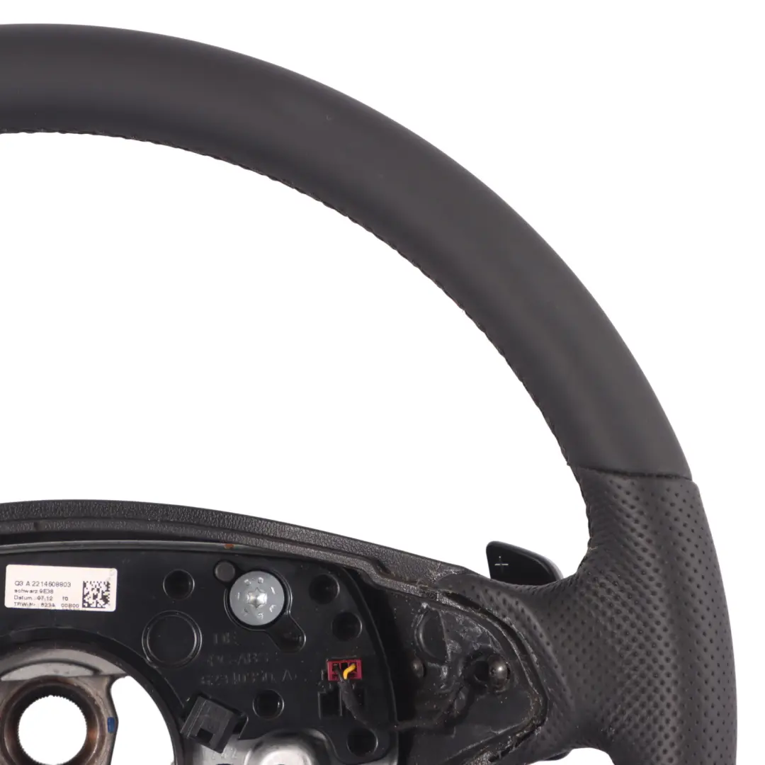Mercedes C216 W221 Kierownica NOWA Czarna Skóra Łopatki - SKU A2214608803-1 - Numer Części A2214608803