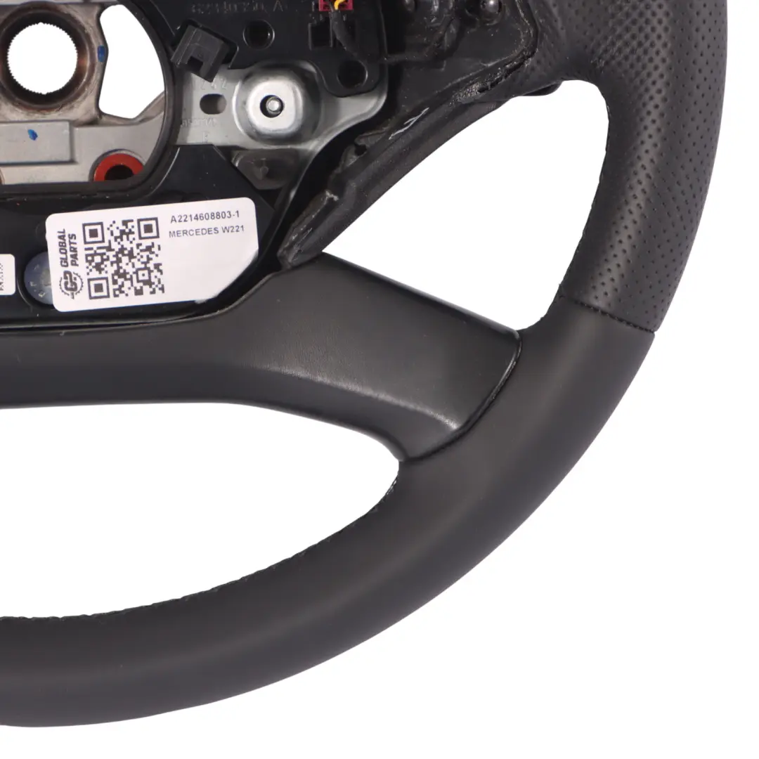 Mercedes C216 W221 Kierownica NOWA Czarna Skóra Łopatki - SKU A2214608803-1 - Numer Części A2214608803