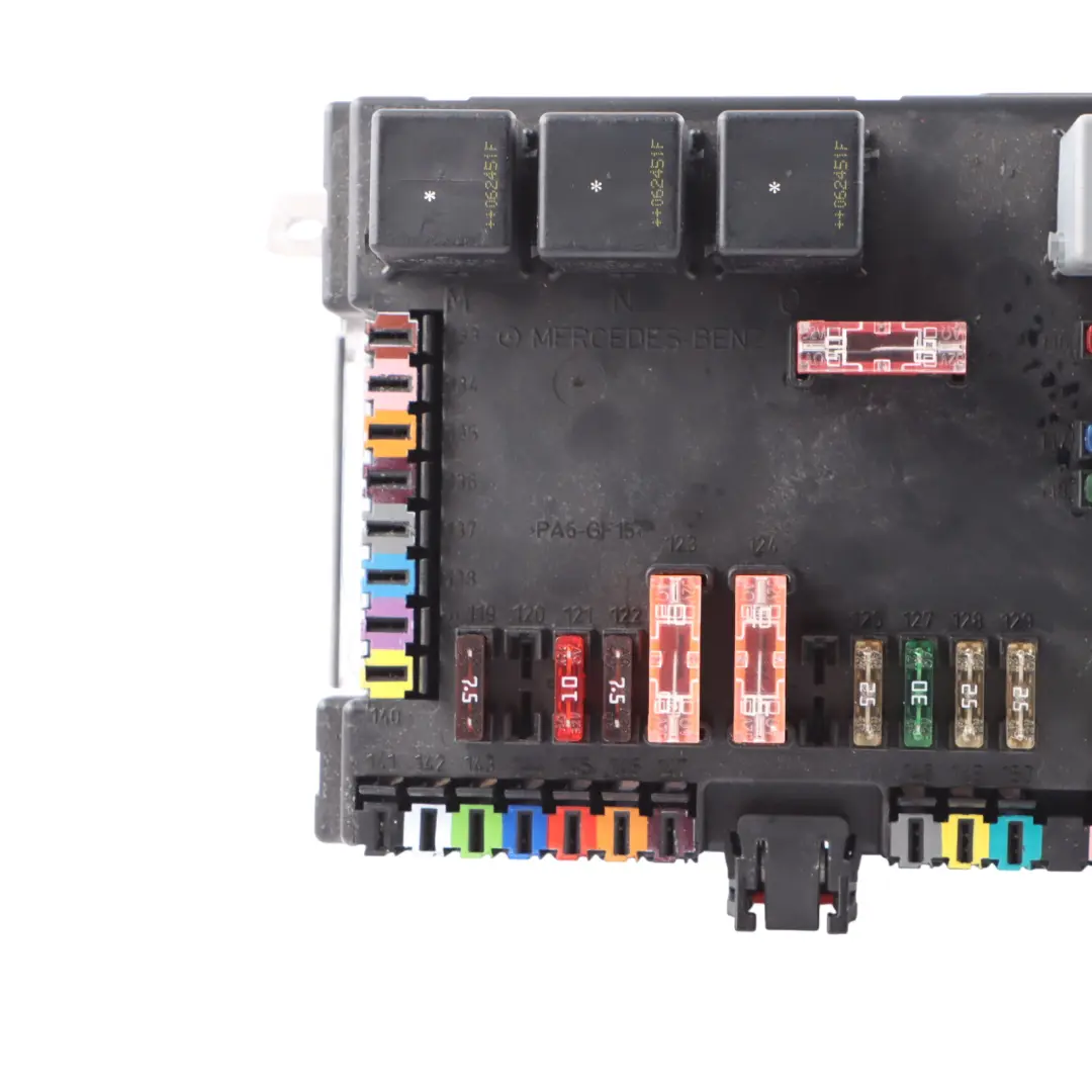 SAM Fuse Box Power Distribution Control Unit to Mercedes W221 Rear with Part number A2215403050 Mercedes W221 Rear SAM Fuse Box Power Distribution Control Unit - SKU A2215403050 - Part number A2215403050