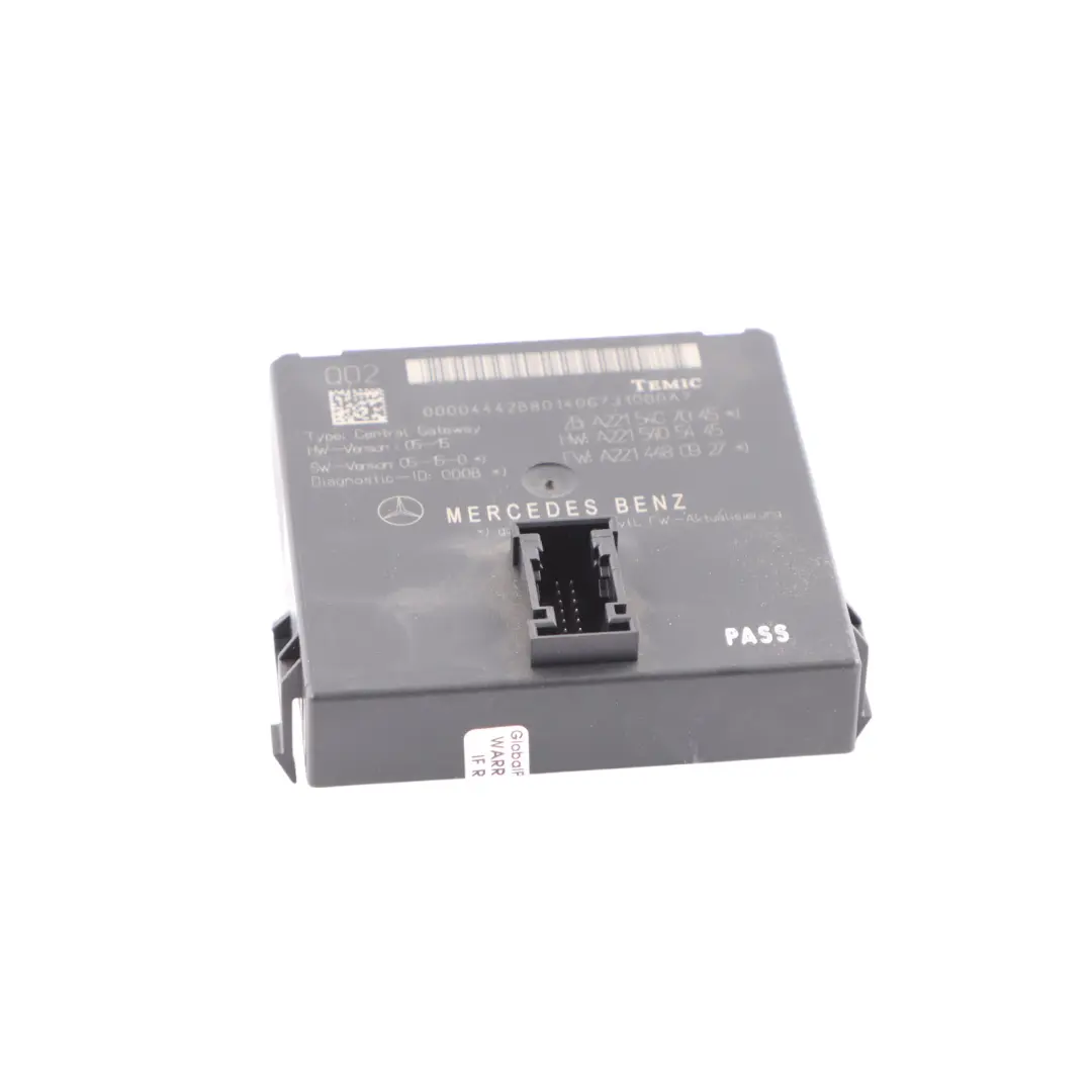 Mercedes W221 Gateway Unidad de Control Módulo ECU - SKU A2215407045 - Número de pieza A2215407045