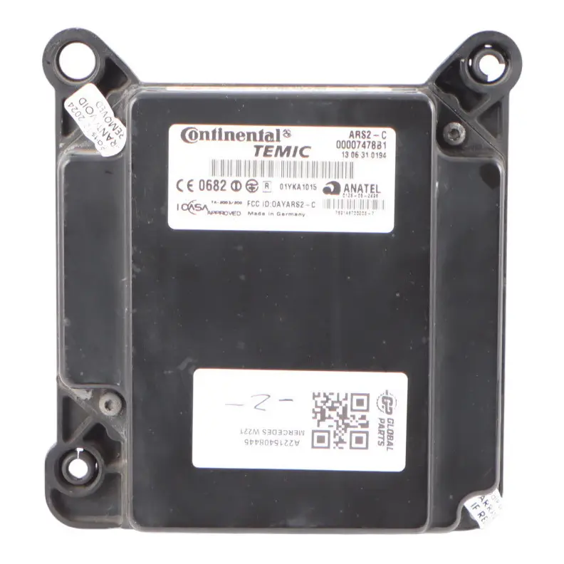 Radar Distronic Adaptiver Geschwindig Regler Sensor für Mercedes W221 mit Teilenummer A2215408445 Mercedes W221 Radar Distronic Adaptiver Geschwindig Regler Sensor - SKU A2215408445 - Teilenummer A2215408445