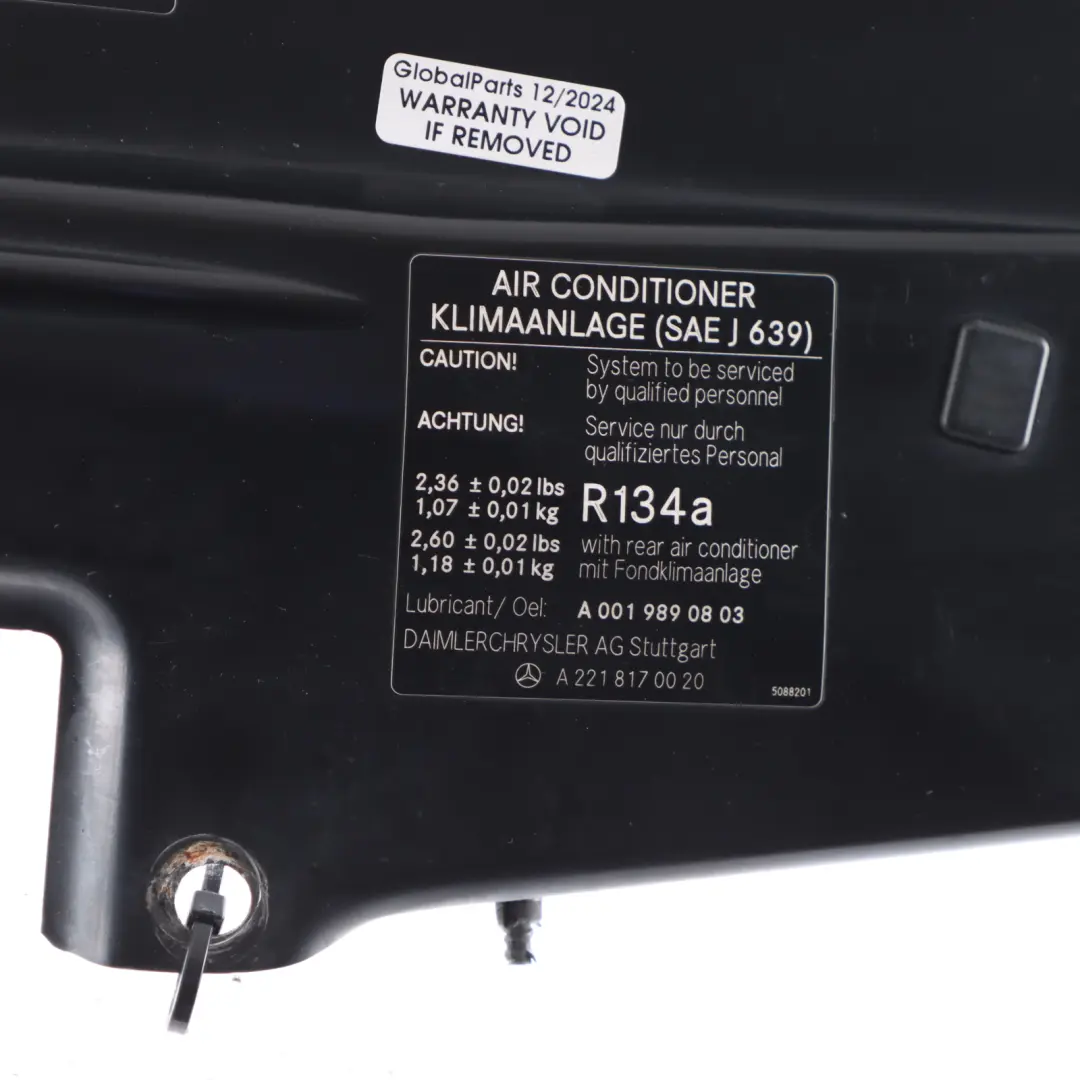 Mercedes W221 Front Subframe Steering Stiffening Plate Panelling - SKU A2216200211 - Part number A2216200211
