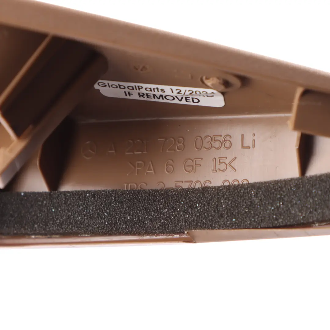 Speaker Cover Triangle Front Left N/S 8L35 Landscape to Mercedes W221 with Part number A2217280356 Mercedes W221 Speaker Cover Triangle Front Left N/S 8L35 Landscape - SKU A2217280356-2 - Part number A2217280356