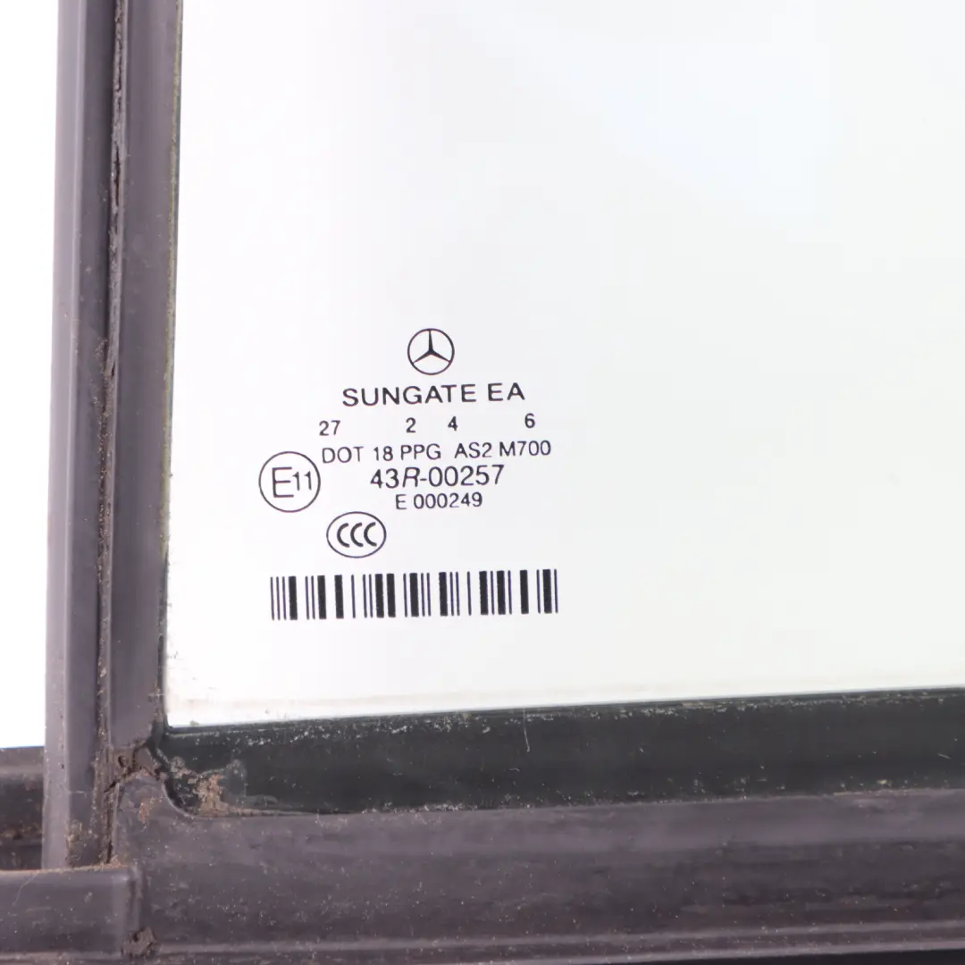 Mercedes W221 Rear Triangle Quarter Window Glass Pane Left N/S - SKU A2217300720 - Part number A2217300720