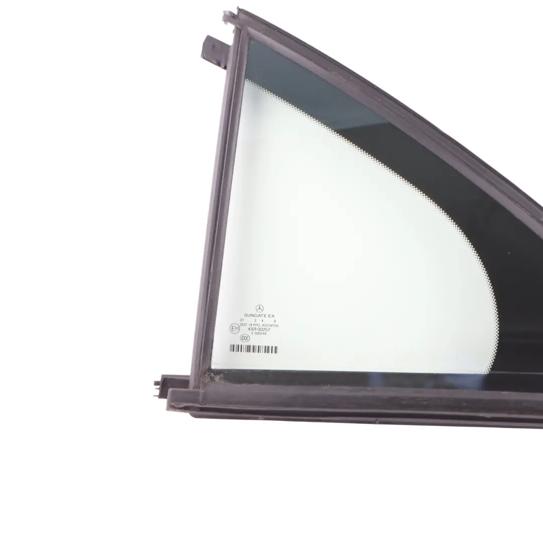 Mercedes W221 Rear Triangle Quarter Window Glass Pane Left N/S - SKU A2217300720 - Part number A2217300720