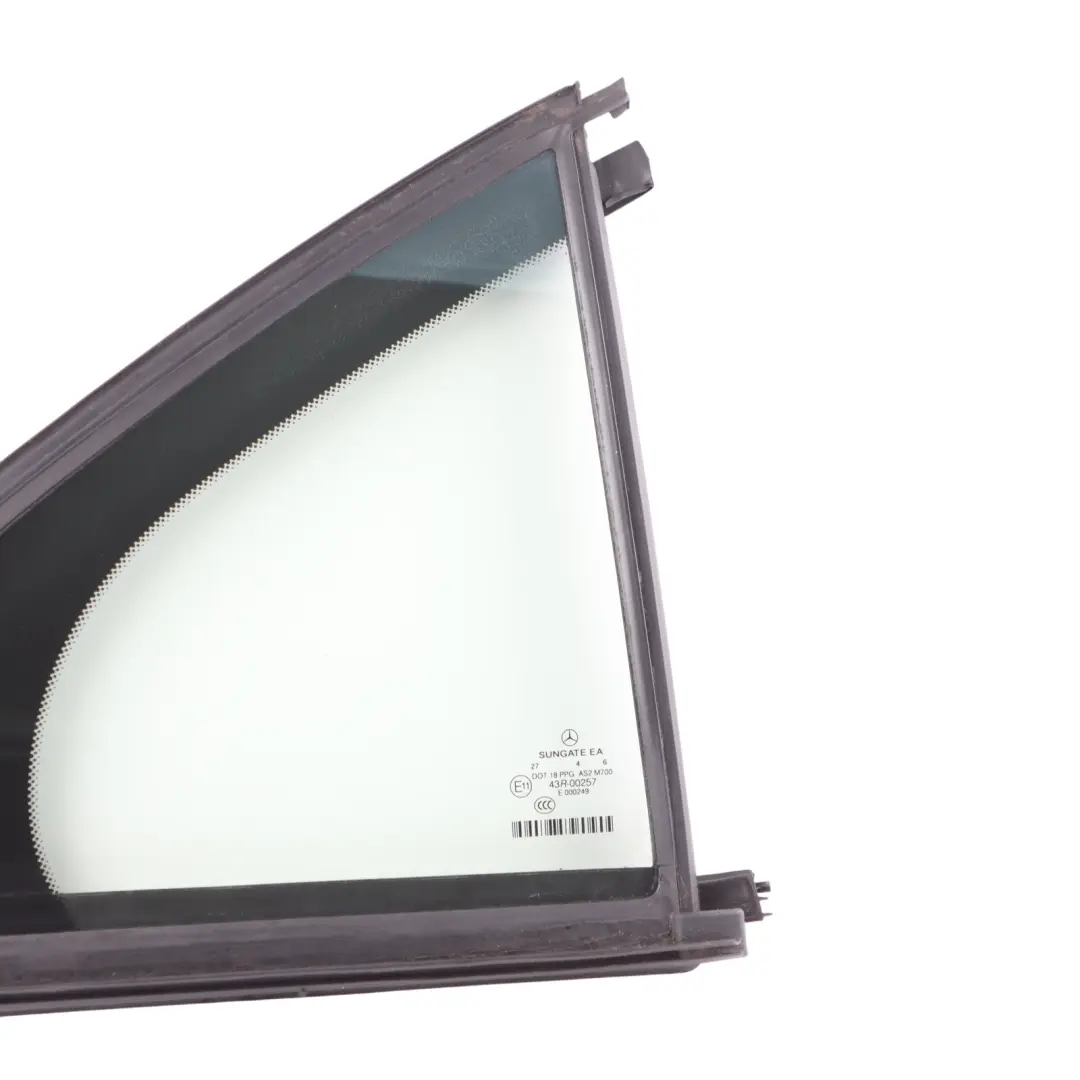 Mercedes W221 Rear Triangle Quarter Window Glass Pane Right O/S AS2 - SKU A2217300820 - Part number A2217300820