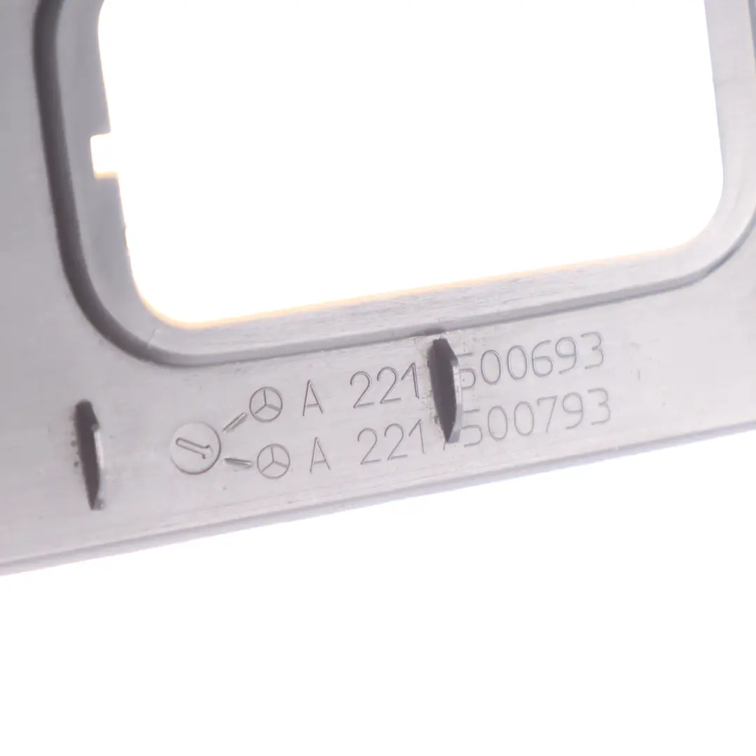 Boot Trunk Lid Tailgate Lock Catch Trim Panel to Mercedes W221 with Part number A2217500793 Mercedes W221 Boot Trunk Lid Tailgate Lock Catch Trim Panel - SKU A2217500793 - Part number A2217500793
