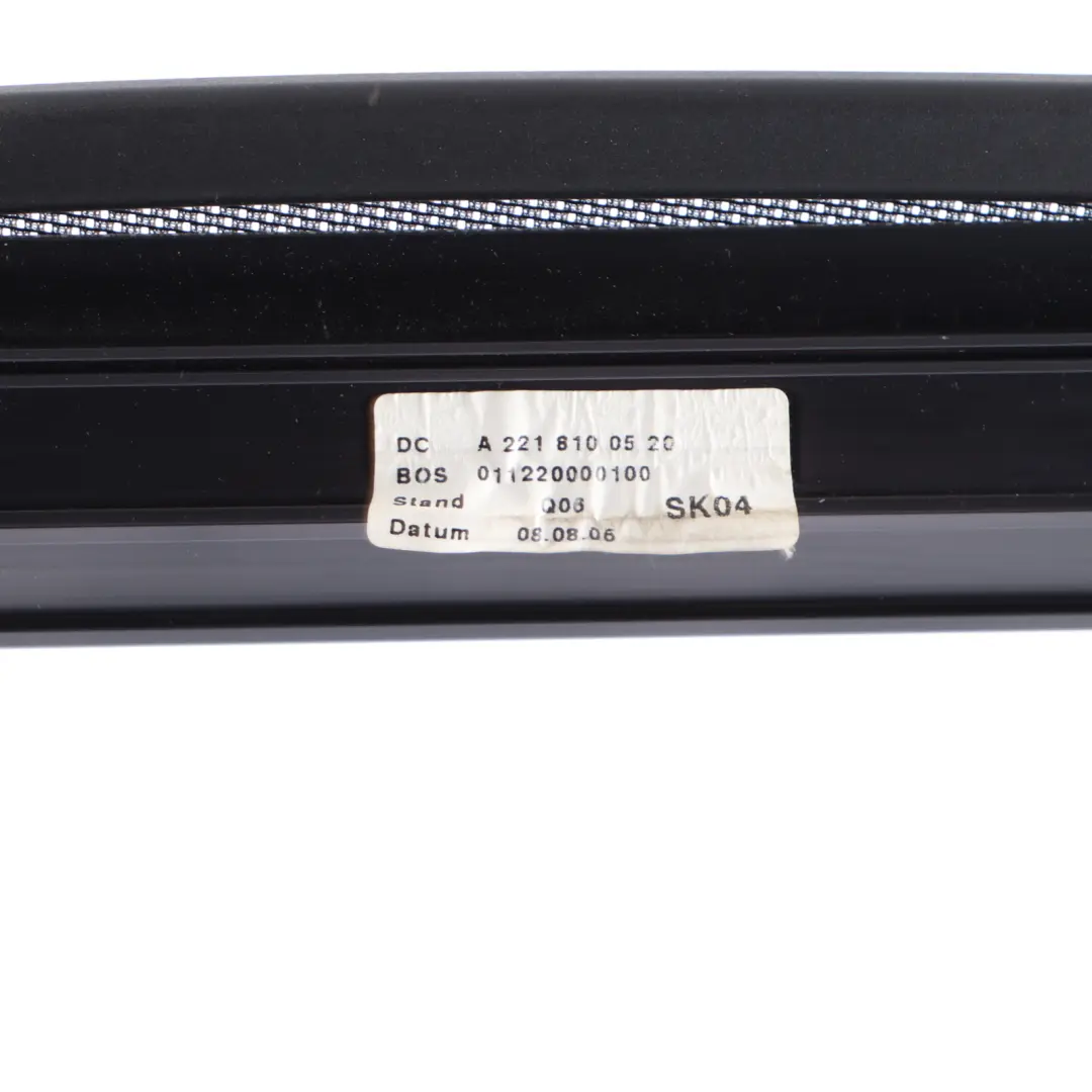 Ventana Enrollable Puerta Trasera Izquierda Protección para Mercedes W221 con número de pieza A2218100520 Mercedes W221 Ventana Enrollable Puerta Trasera Izquierda Protección - SKU A2218100520 - Número de pieza A2218100520