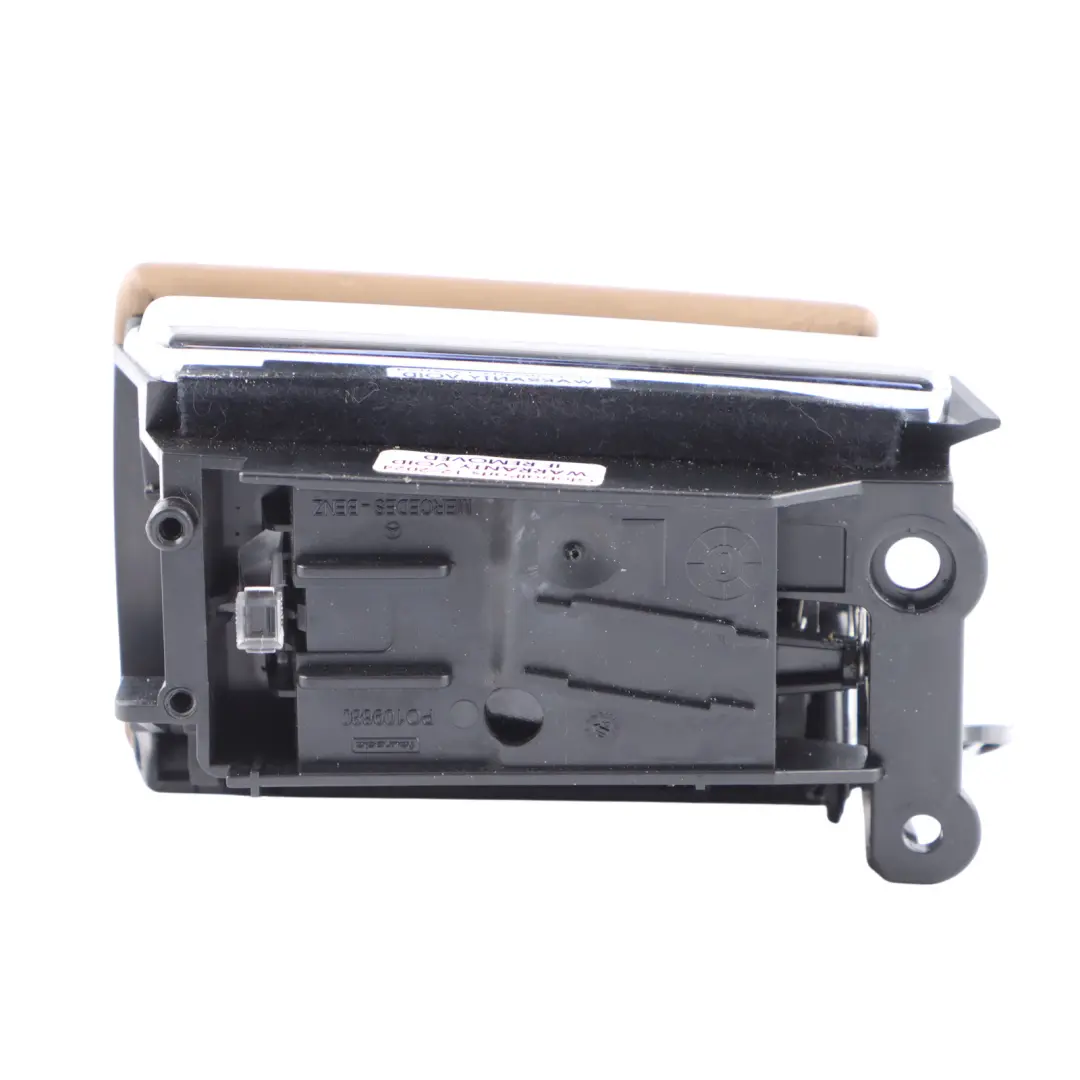 Mercedes W221 Posacenere Sinistro Porta Scheda Copertura Pelle Beige - SKU A2218100530-1 - Numero di parte A2218100530