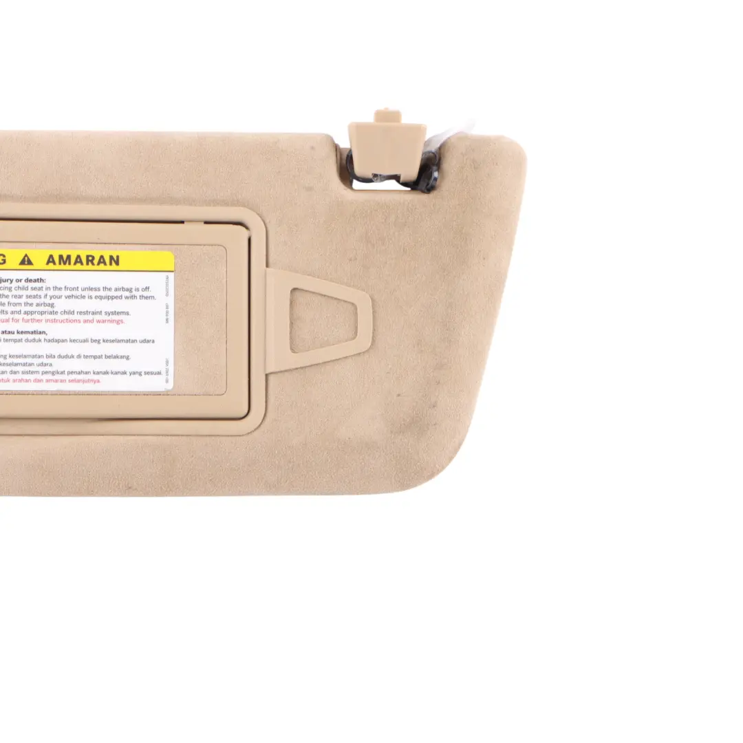 Mercedes W221 Front Sun Blade Visor Mirror Right O/S Panel - SKU A2218101410 - Part number A2218101410