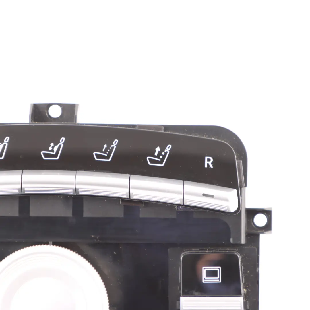 Armrest Operating Unit Panel Switch Button to Mercedes W221 Rear Seat with Part number A2218201497 Mercedes W221 Rear Seat Armrest Operating Unit Panel Switch Button - SKU A2218201497 - Part number A2218201497