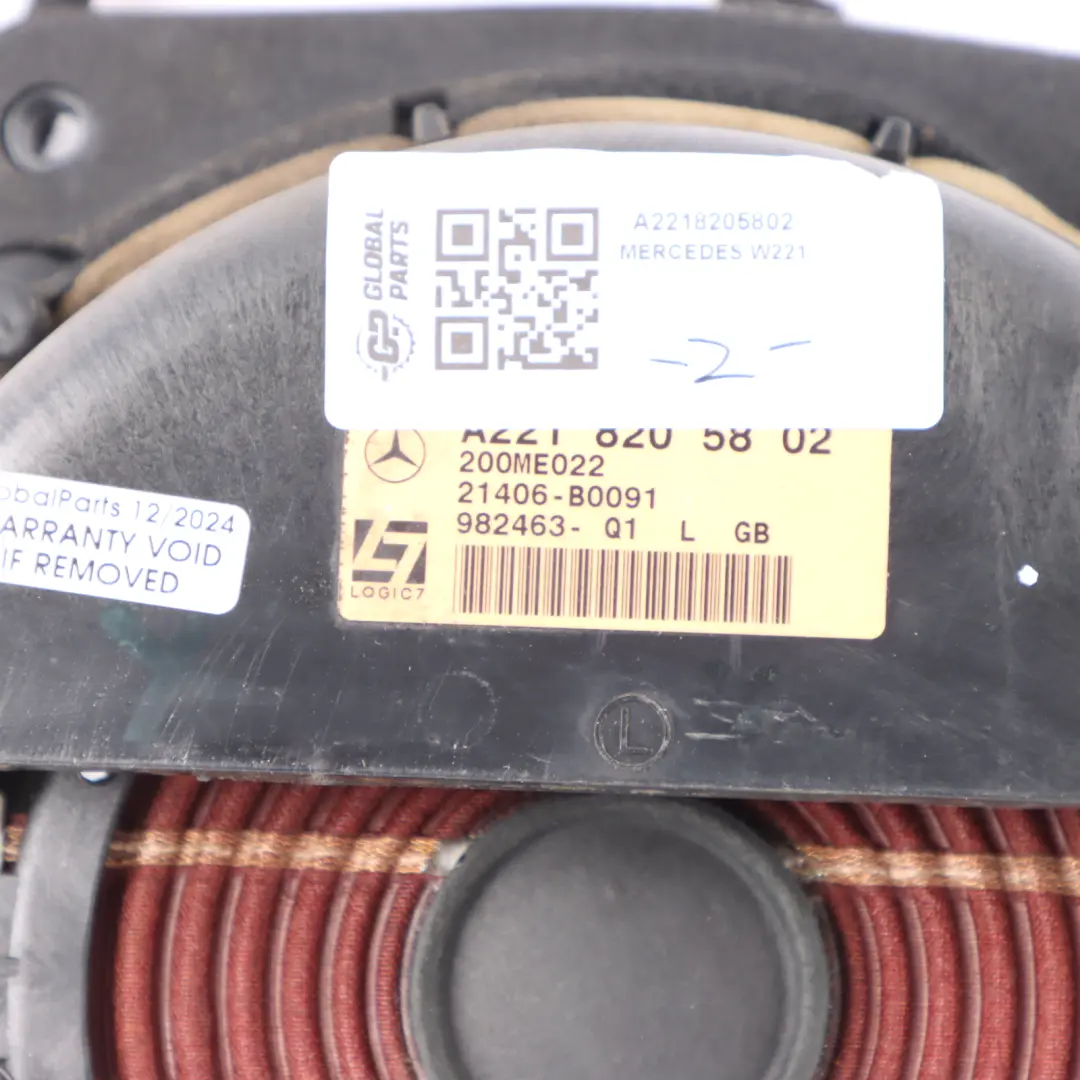 Mercedes W221 Altoparlante Porta Anteriore Sinistra Inferiore Logic7 - SKU A2218205802 - Numero di parte A2218205802