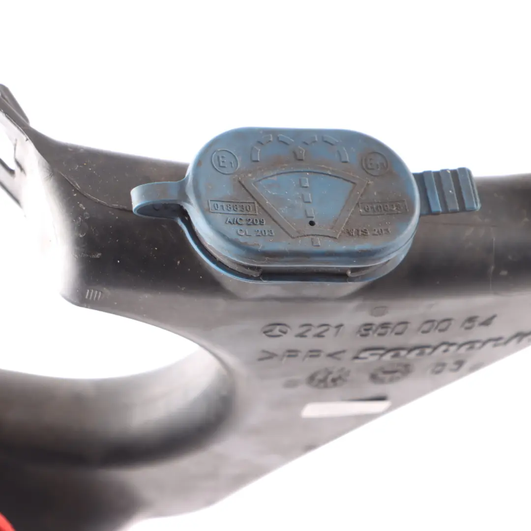 Washer Tank Reservoir Filler Neck to Mercedes W221 CL C216 with Part number A2218600064 Mercedes W221 CL C216 Washer Tank Reservoir Filler Neck - SKU A2218600064 - Part number A2218600064