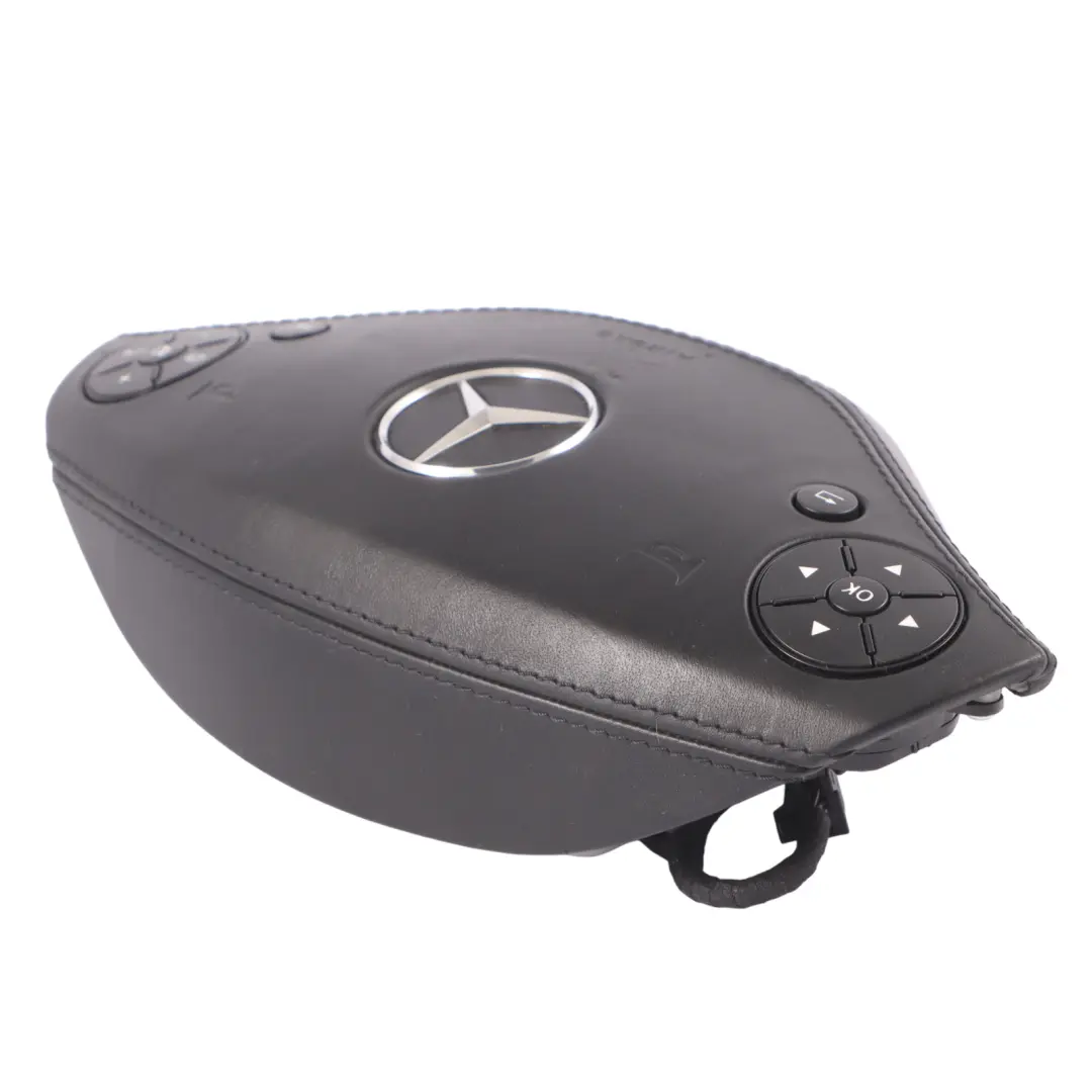  Module Air Mercedes C216 W221 Steering Wheel R'bag Buttons Leather Black - SKU A2218602902-1 - Part number A2218602902