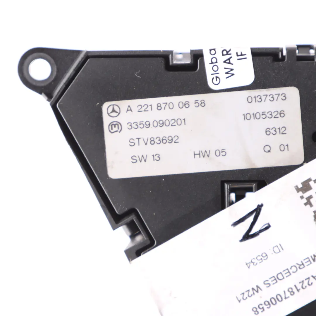 S65 Switch Seat Adjustment Left N/S Front Door Control to Mercedes W221 with Part number A2218700658 Mercedes W221 S65 Switch Seat Adjustment Left N/S Front Door Control - SKU A2218700658 - Part number A2218700658