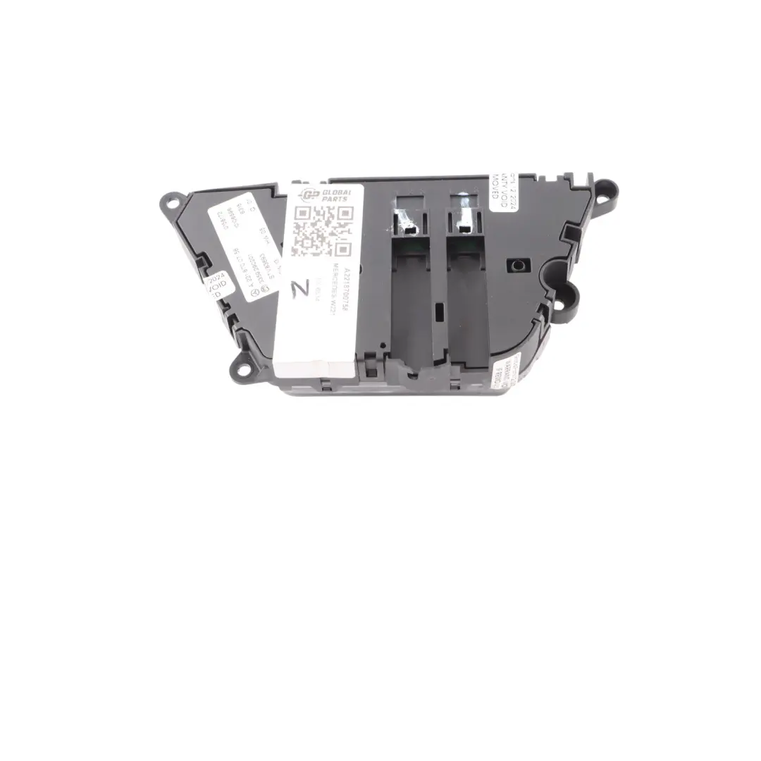 Front Seat Adjustment Memory Control Switch to Mercedes W221 with Part number A2218700758 Mercedes W221 Front Seat Adjustment Memory Control Switch - SKU A2218700758 - Part number A2218700758