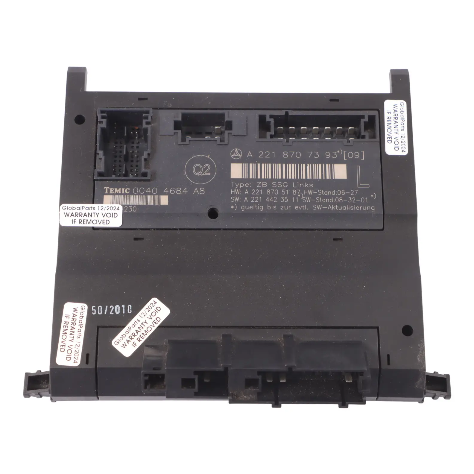 Mercedes S350 W221 Seat Control Module Front Left N/S A2218707393