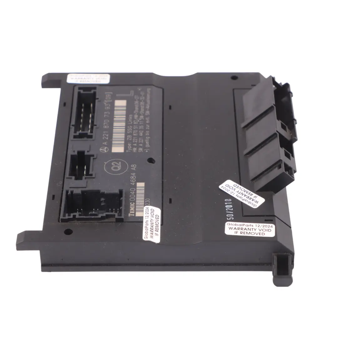 Mercedes S350 W221 Module de contrôle du siège avant gauche - SKU A2218707393 - Numéro de pièce A2218707393