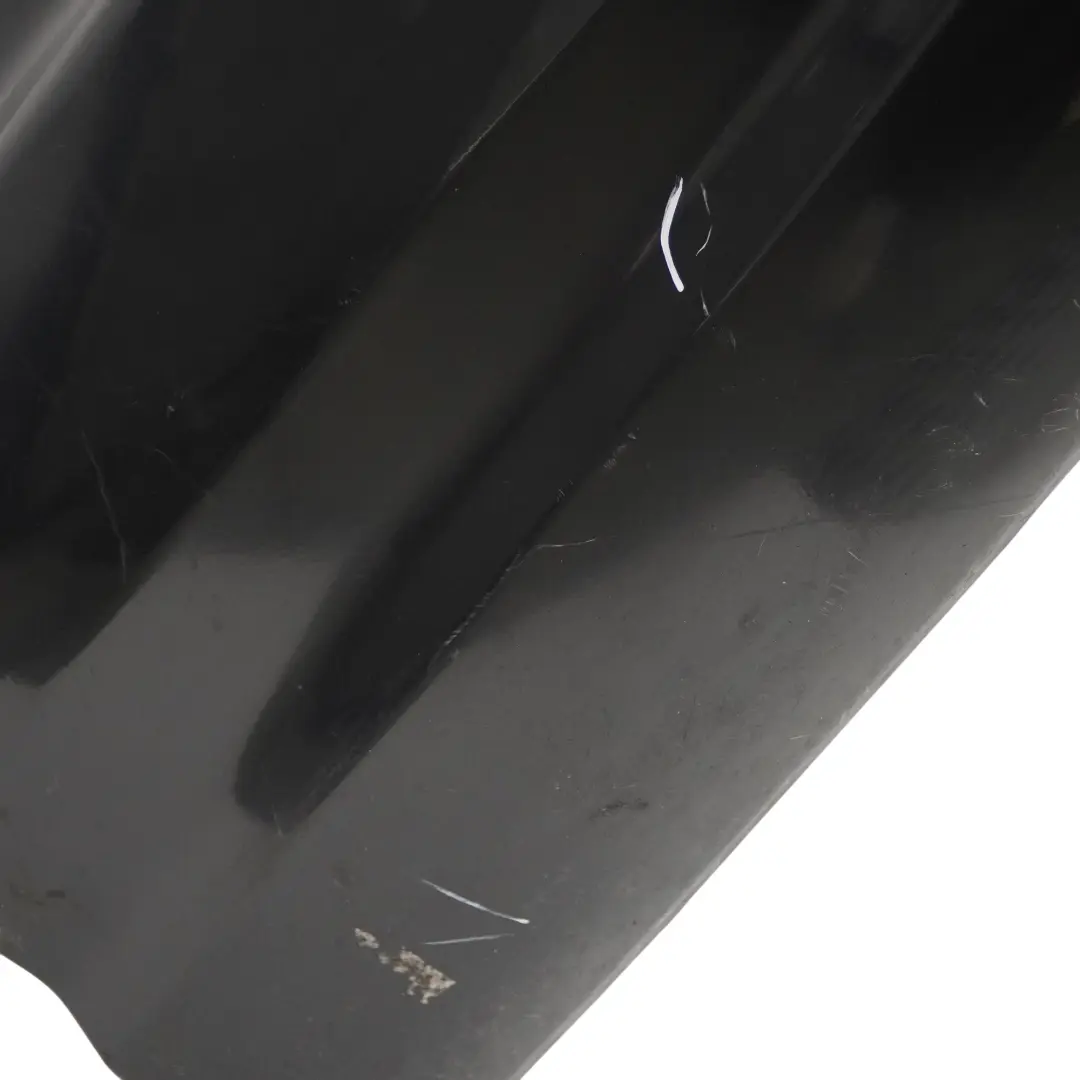 Bumper AMG V12 S65 Trim Panel Obsidian Black Metallic - 197 to Mercedes W221 Rear with Part number A2218802040 Mercedes W221 Rear Bumper AMG V12 S65 Trim Panel Obsidian Black Metallic - 197 - SKU A2218802040-OB - Part number A2218802040