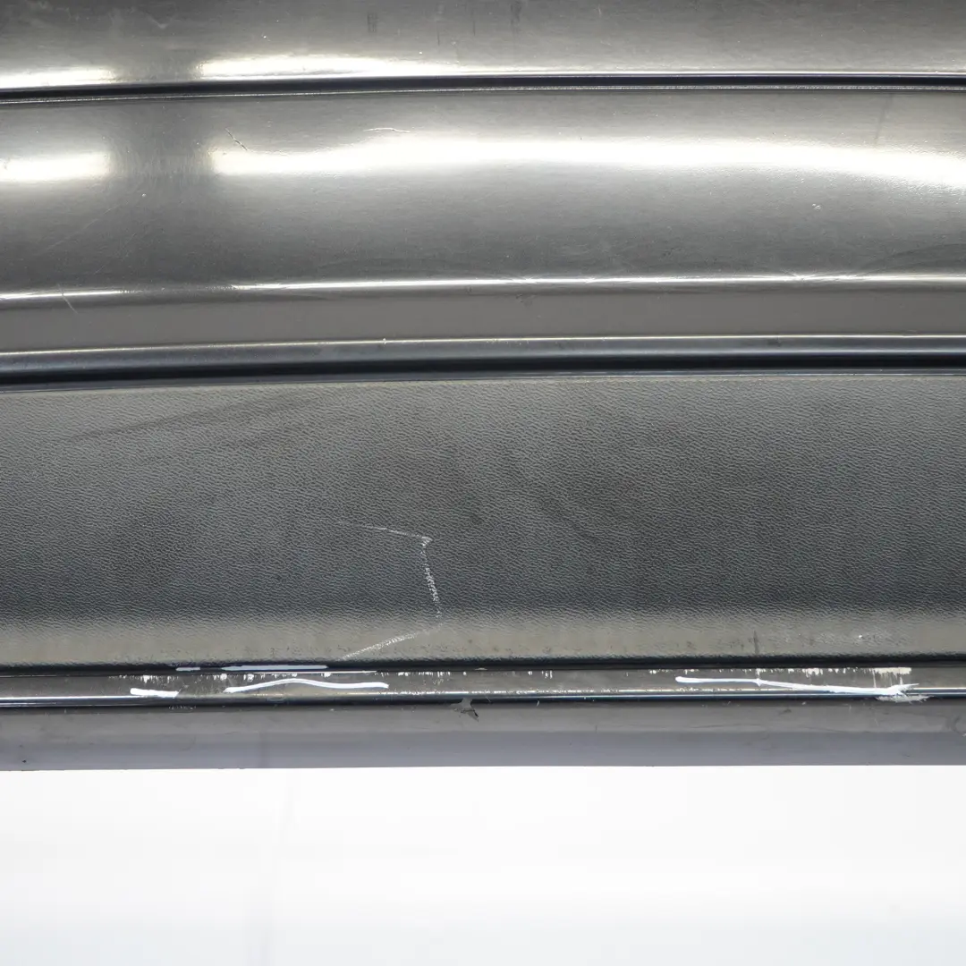 Bumper AMG V12 S65 Trim Panel Obsidian Black Metallic - 197 to Mercedes W221 Rear with Part number A2218802040 Mercedes W221 Rear Bumper AMG V12 S65 Trim Panel Obsidian Black Metallic - 197 - SKU A2218802040-OB - Part number A2218802040