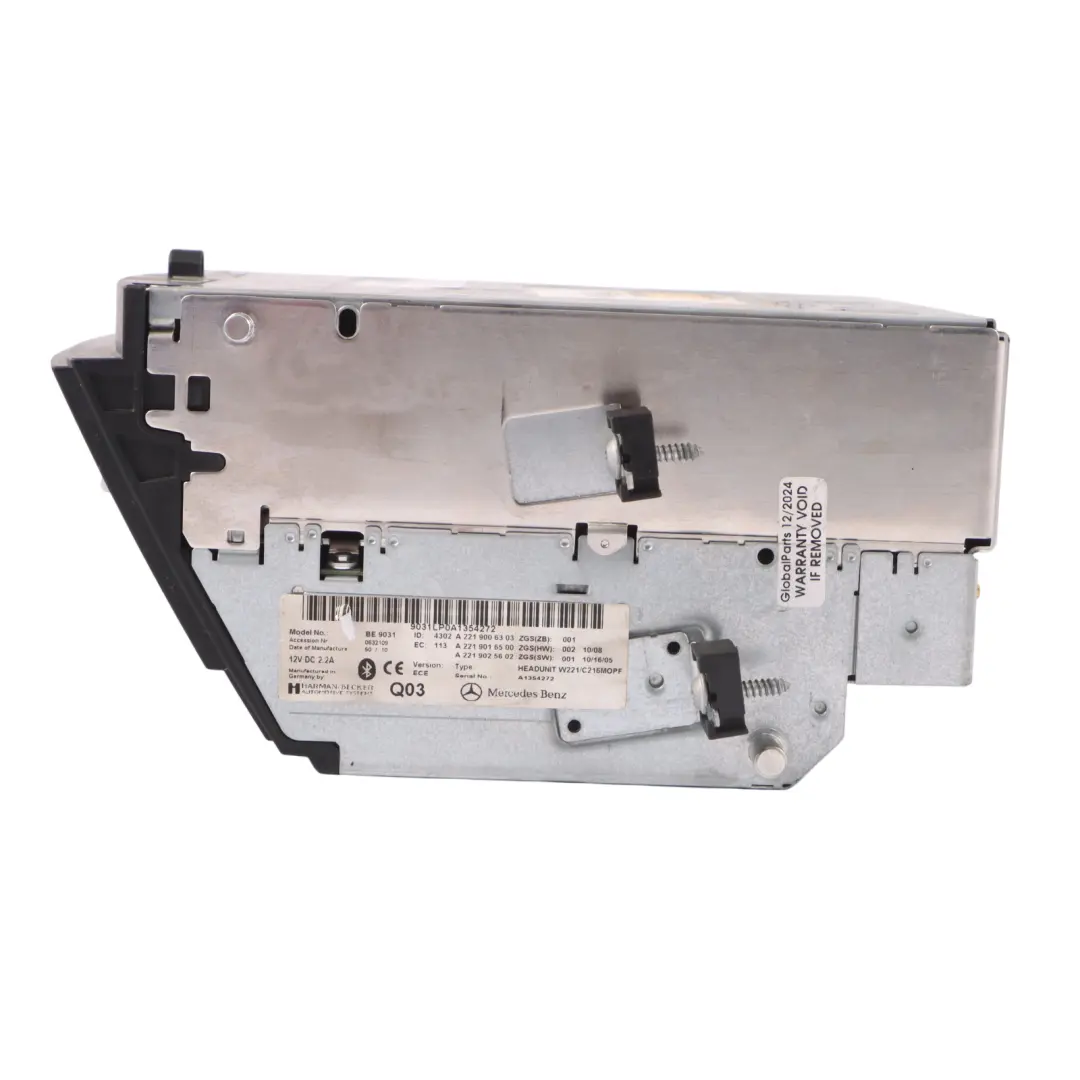 Radio Multimedia Unidad Principal para Mercedes W221 con número de pieza A2219006303 Mercedes W221 Radio Multimedia Unidad Principal - SKU A2219006303 - Número de pieza A2219006303