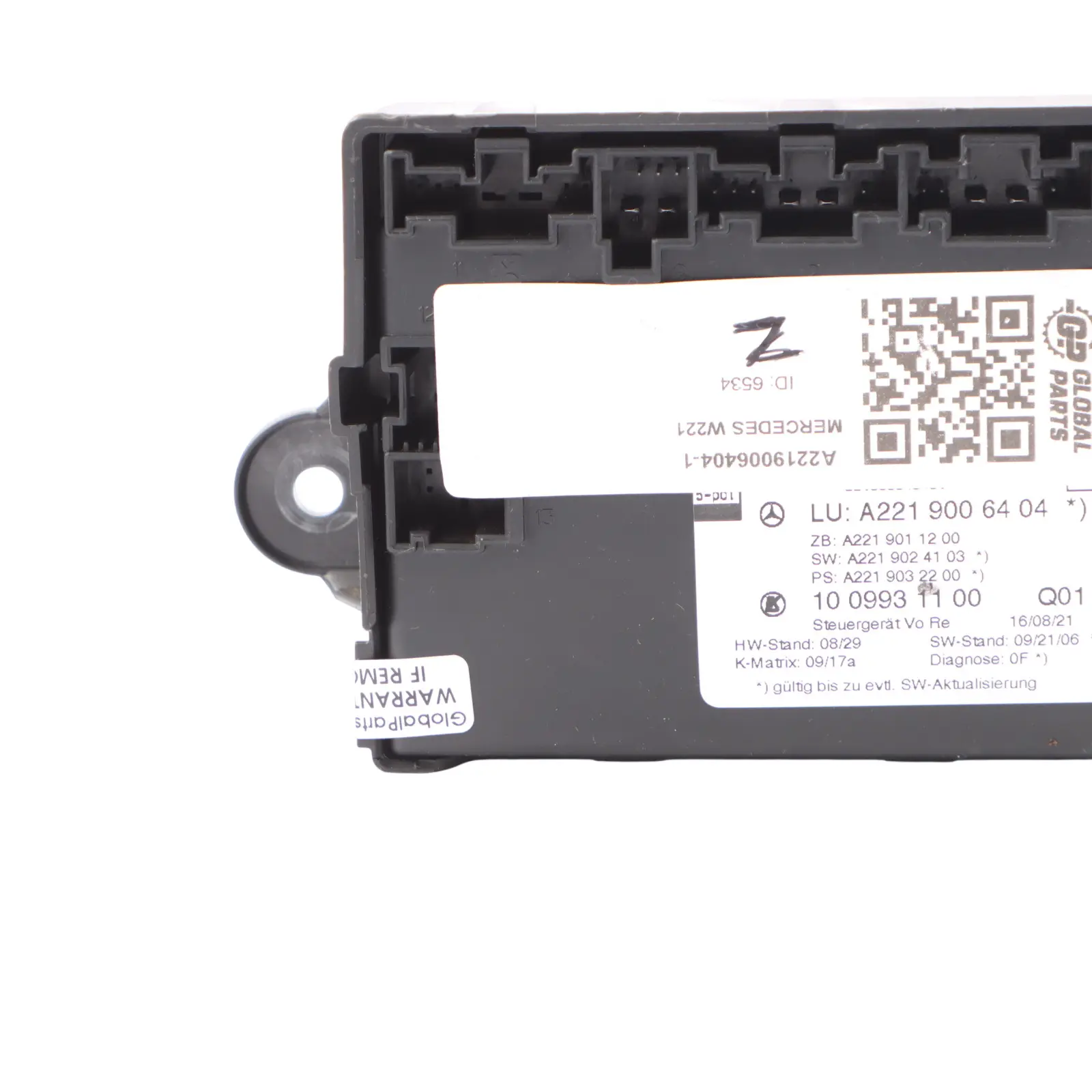 Mercedes W221 Türmodul Vorne Rechts Steuergerät ECU A2219006404