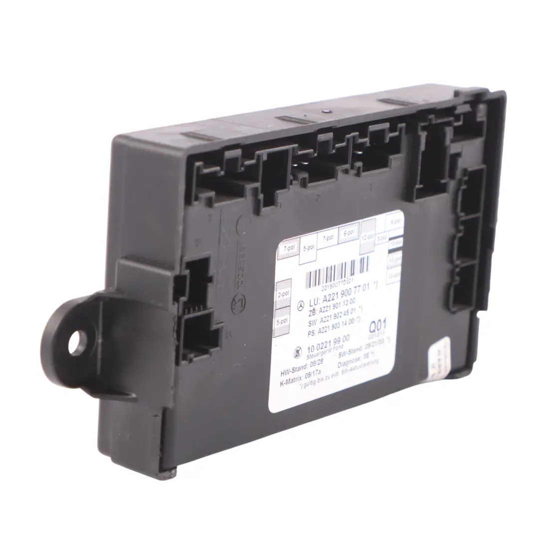 Türmodul Hinten Rechts Links Steuergerät für Mercedes W221 mit Teilenummer A2219007701 Mercedes W221 Türmodul Hinten Rechts Links Steuergerät - SKU A2219007701 - Teilenummer A2219007701