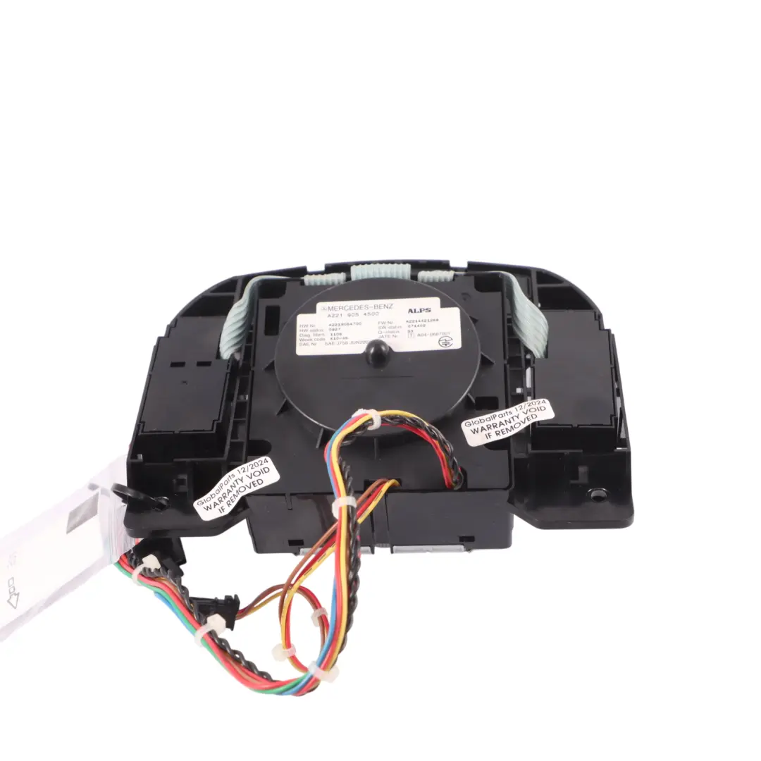 Mercedes W221 Comand Sat Nav Navigazione Interruttore Pannello - SKU A2219054500-2 - Numero di parte A2219054500