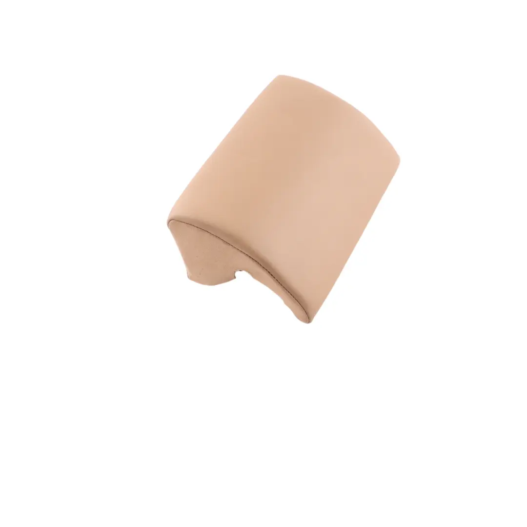 Mercedes W221 Rear Seat Bench Armrest Beige Leather Arm Rest Panel - SKU A2219230038-1 - Part number A2219230038