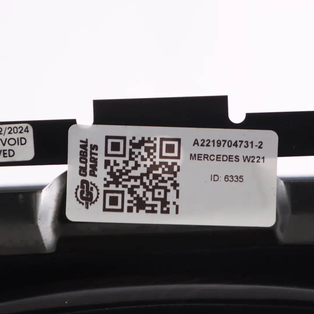 Mercedes W221 Asiento Central Eléctrico Apoyabrazos Portavasos Cuero Negro - SKU A2219704731-2 - Número de pieza A2219704731