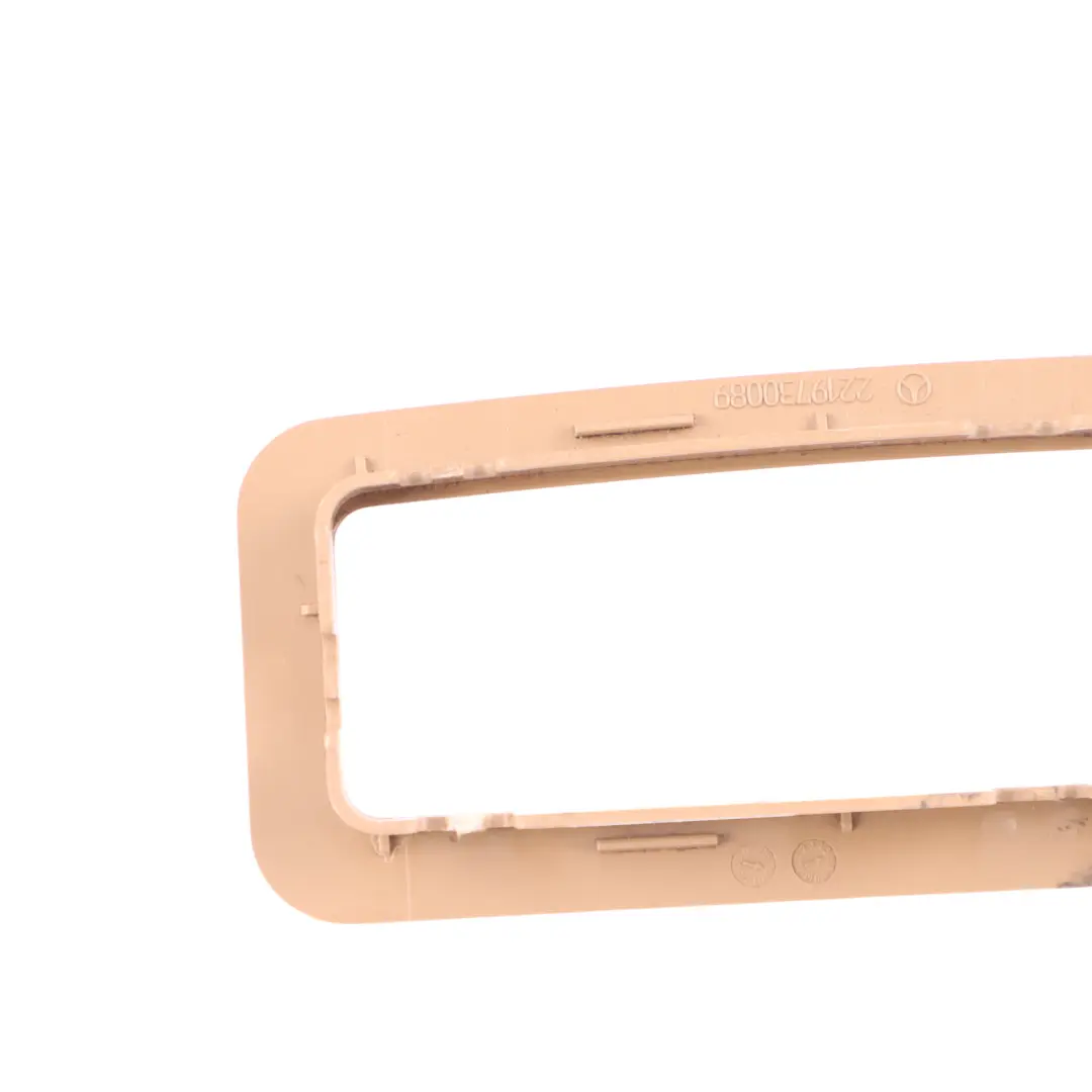 Centre Armrest Cup Holder Frame Cover Ladnscape to Mercedes W221 Rear with Part number A2219730089 Mercedes W221 Rear Centre Armrest Cup Holder Frame Cover Ladnscape - SKU A2219730089 - Part number A2219730089