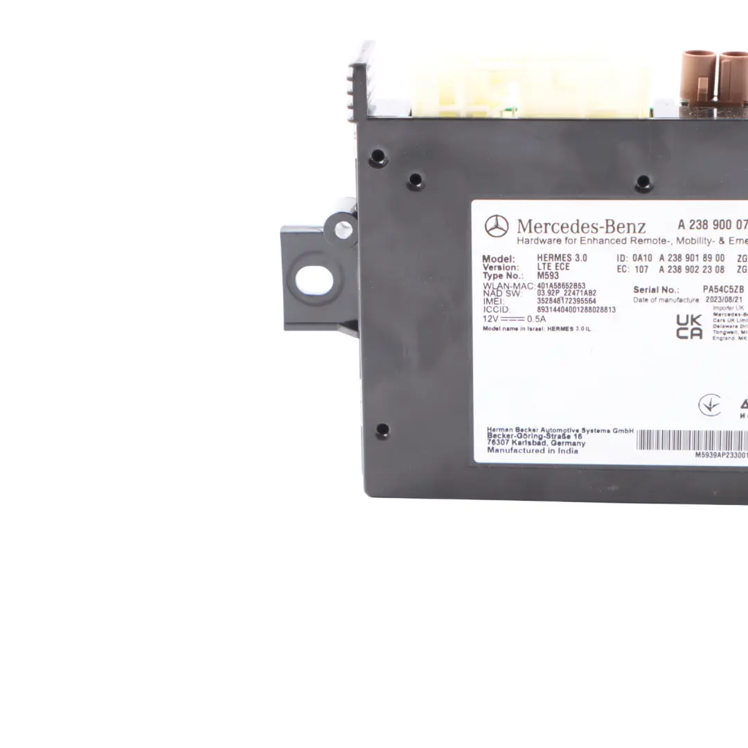 Mercedes C118 W177 W205 Modulo Controllo Bluetooth Telefono ECU - SKU A2389000705 - Numero di parte A2389000705