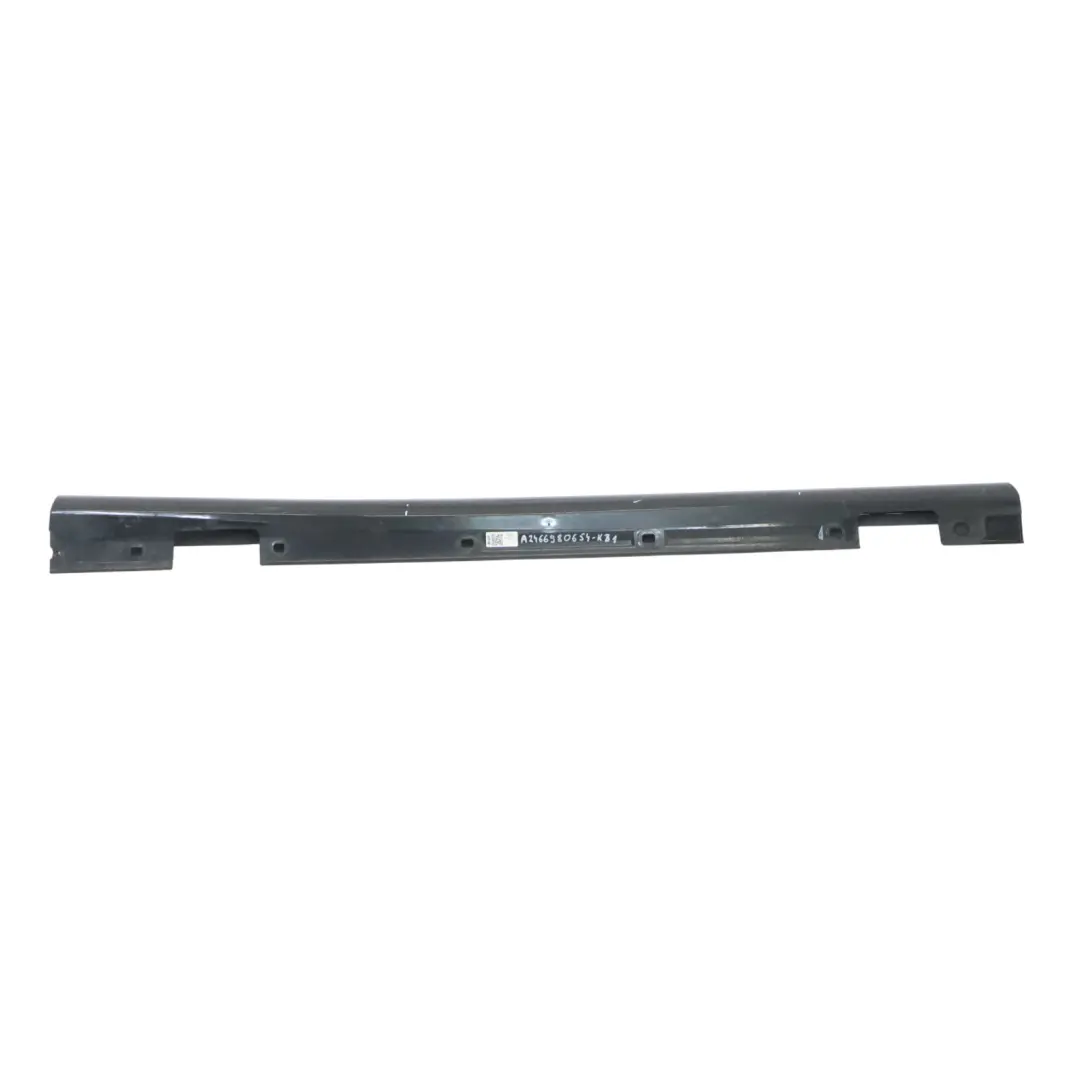 Mercedes W176 Seitenschweller rechts Türschwellerabdeckung W246 Kosmos Black 191 - SKU A2466980654-KB1 - Teilenummer A2466980654
