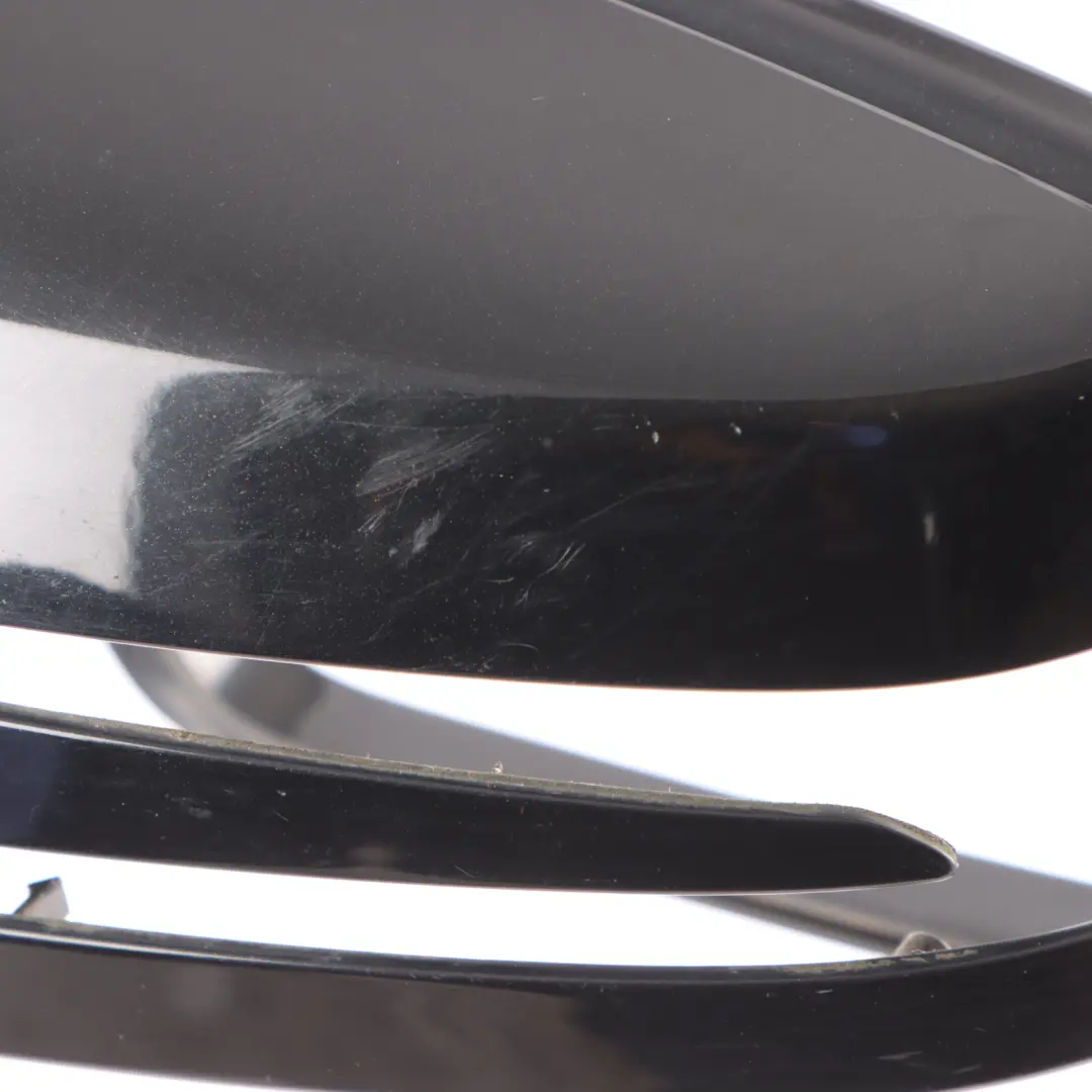 Mercedes W176 Wing Mirror Cover Cap Left N/S Housing Kosmos Black Metallic - 191 - SKU A2468110100-KB - Part number A2468110100