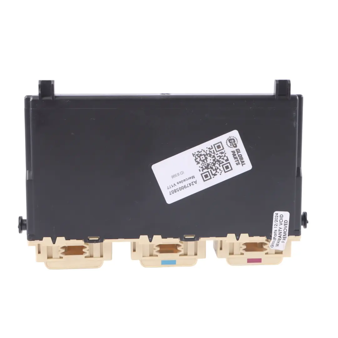 Módulo de Control del Asiento CSMM Delantero Derecho para Mercedes V177 con número de pieza A2479005807 Mercedes V177 Módulo de Control del Asiento CSMM Delantero Derecho - SKU A2479005807 - Número de pieza A2479005807