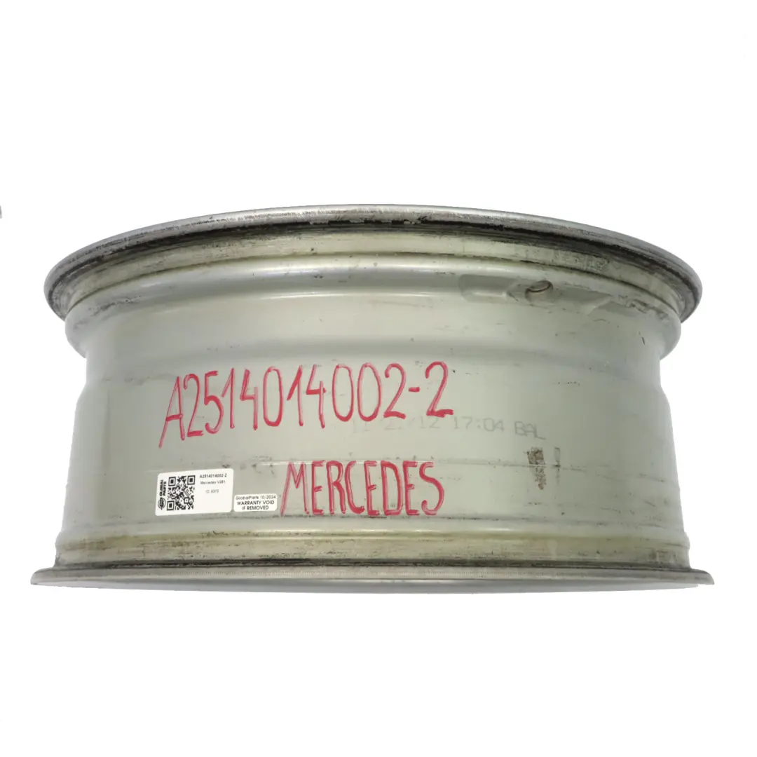 Cerchio in lega argento 20" 5 doppie razze ET:60 8,5J per Mercedes W251 con numero di parte A2514014002 Mercedes W251 Cerchio in lega argento 20" 5 doppie razze ET:60 8,5J - SKU A2514014002-2 - Numero di parte A2514014002