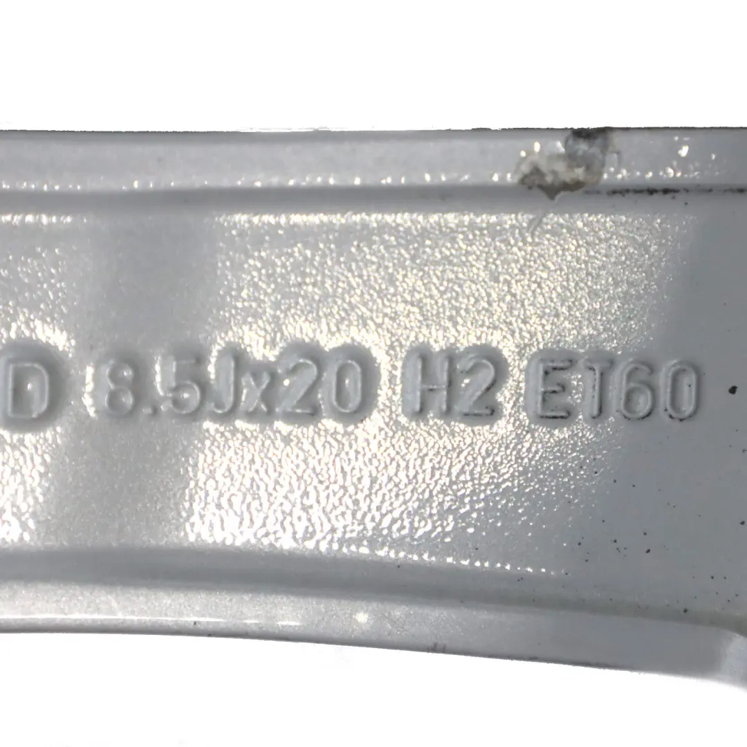Cerchio in lega argento 20" 5 doppie razze ET:60 8,5J per Mercedes W251 con numero di parte A2514014002 Mercedes W251 Cerchio in lega argento 20" 5 doppie razze ET:60 8,5J - SKU A2514014002-3 - Numero di parte A2514014002
