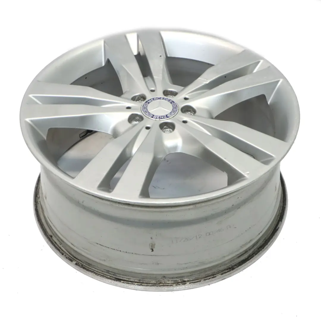 Mercedes W251 Silver Wheel Alloy Rim 20" 5 Double Spoke ET:60 8,5J - SKU A2514014002-4 - Part number A2514014002