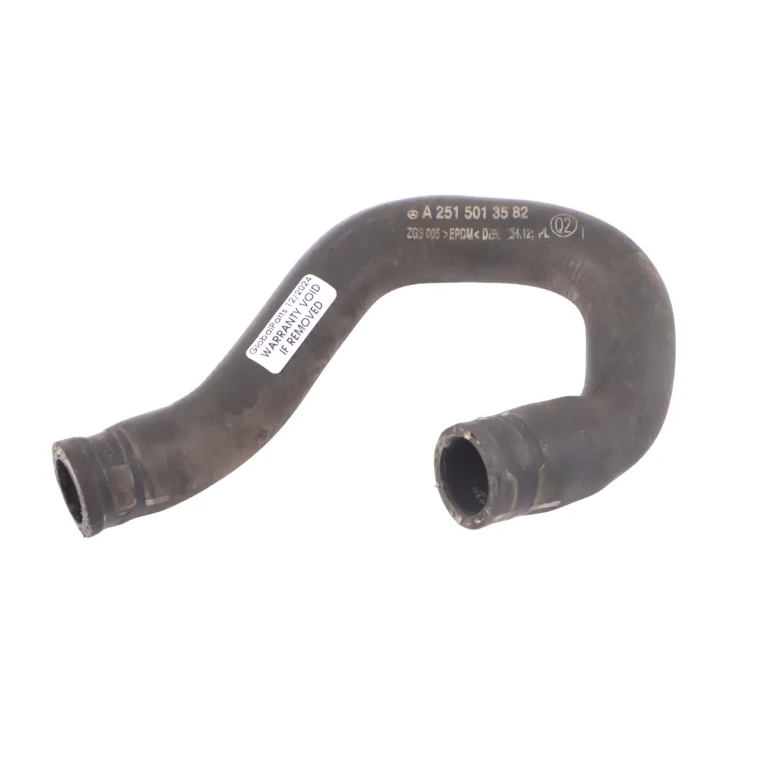 Mercedes W251 Motor Wasser Kühlmittelrohr Schlauchleitung Diesel - SKU A2515013582 - Teilenummer A2515013582