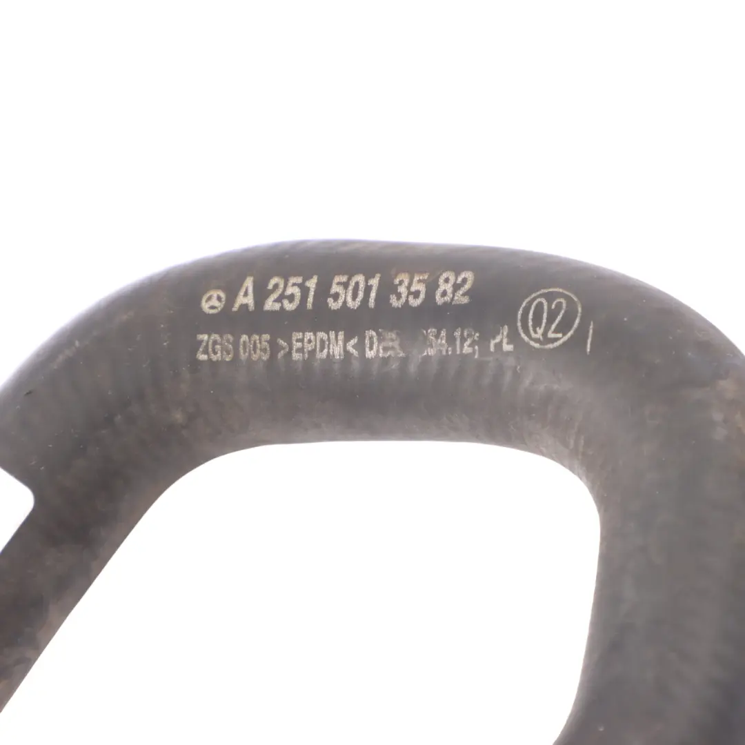 Water Coolant Pipe Hose Line Diesel to Mercedes W251 Engine with Part number A2515013582 Mercedes W251 Engine Water Coolant Pipe Hose Line Diesel - SKU A2515013582 - Part number A2515013582