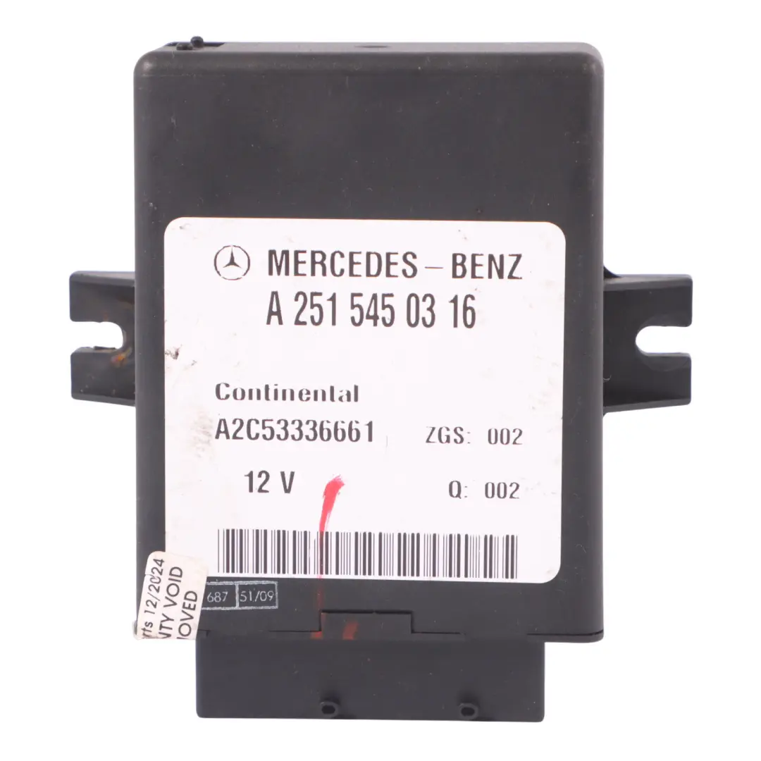 Luftfederung Steuermodul Einheit ECU für Mercedes W251 W211 mit Teilenummer A2515450316 Mercedes W251 W211 Luftfederung Steuermodul Einheit ECU - SKU A2515450316 - Teilenummer A2515450316