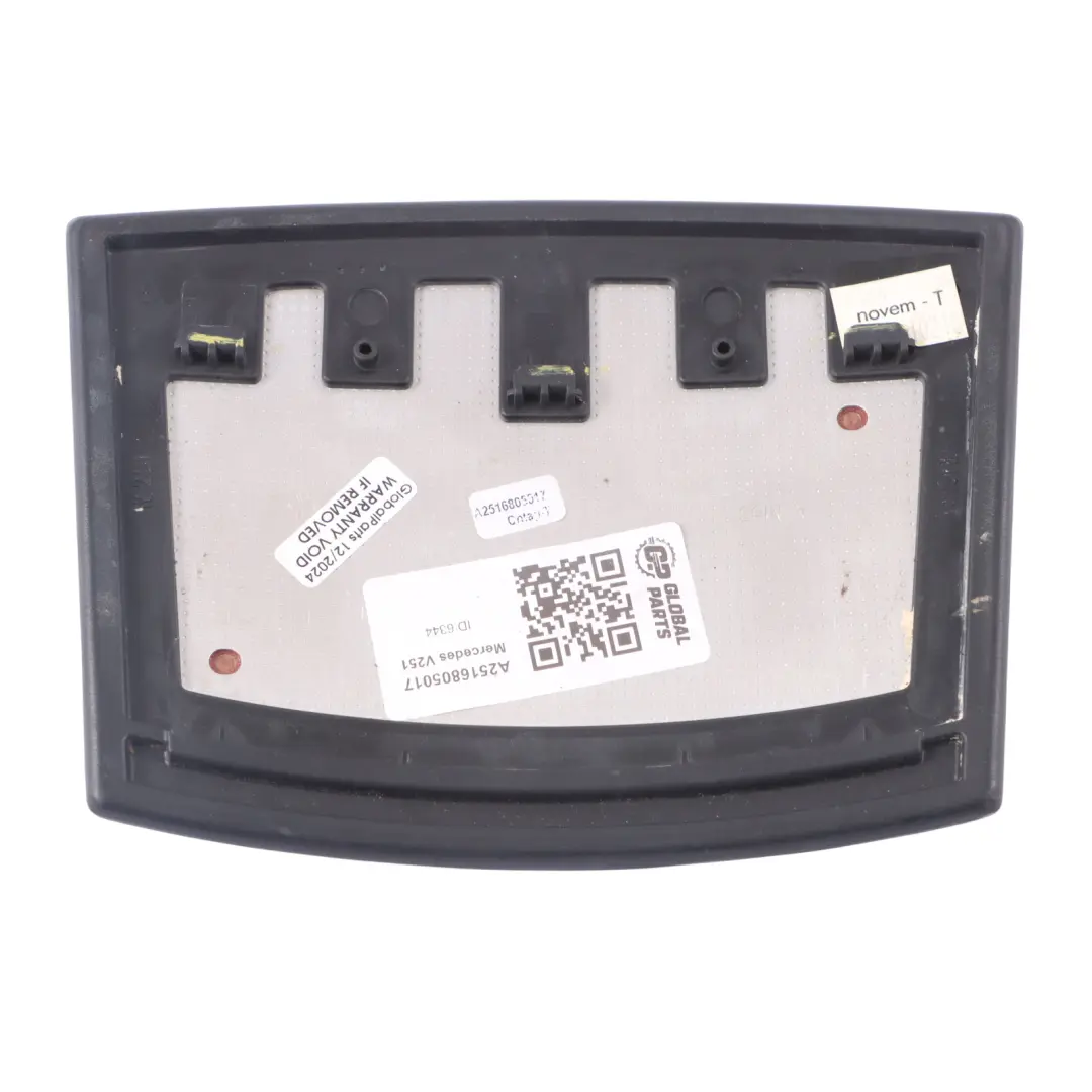 Vassoio del Vano Console Centrale Trim Cover Cap Panel per Mercedes V251 con numero di parte A2516805017 Mercedes V251 Vassoio del Vano Console Centrale Trim Cover Cap Panel - SKU A2516805017 - Numero di parte A2516805017